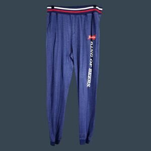Budweiser Mens Blue Lounge Pants L 60% Cotton 40% Polyester